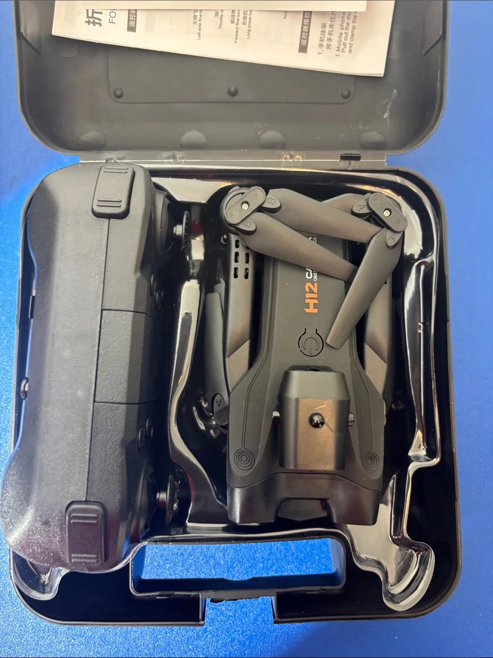 H12 Camera Foldable Drone with Gray and Orange Options